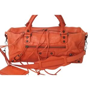 Balenciaga Shoulder Beige Tan The Handbag City Leather Bag